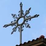 cross atop Catholic church